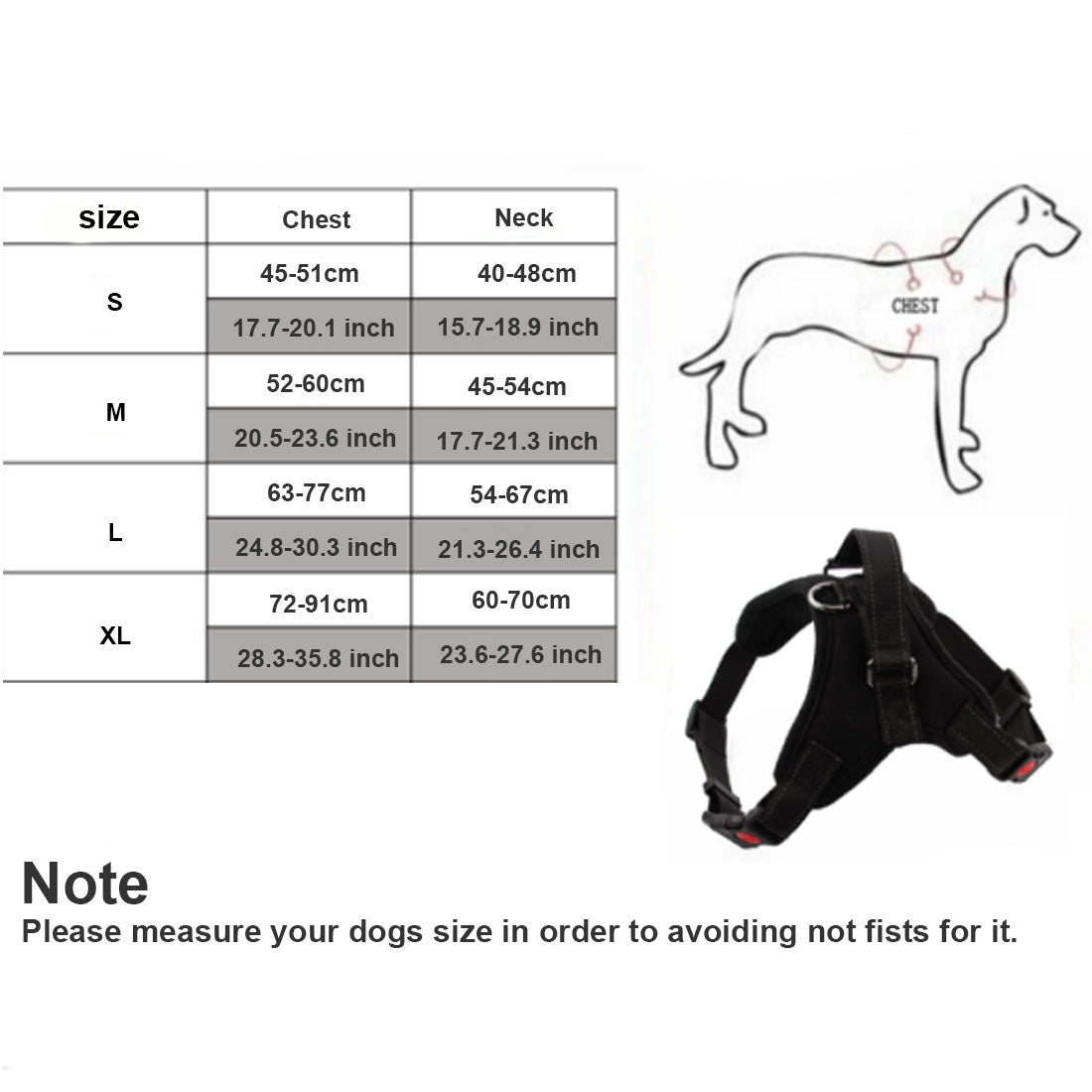 Adjustable Dog Harness Vest Padded For Large and Medium Dogs