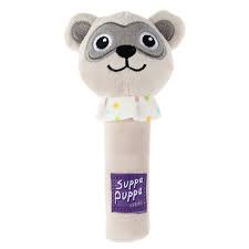 Gigwi Suppa Puppa Dog Squeaker Stick Toy (Raccoon)