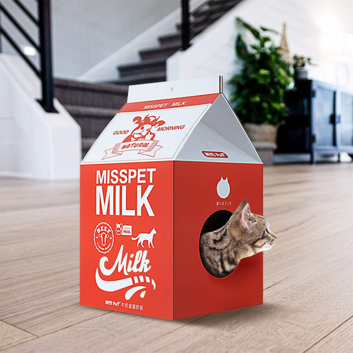 Misspet® Flavoured Milk Box Cat Scratcher (4 styles)
