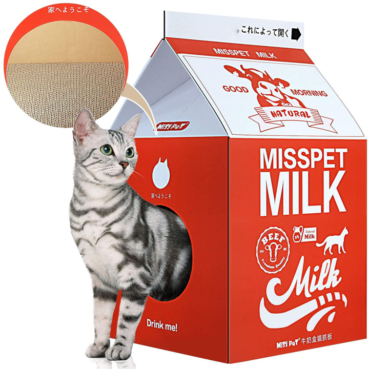 Misspet® Flavoured Milk Box Cat Scratcher (4 styles)