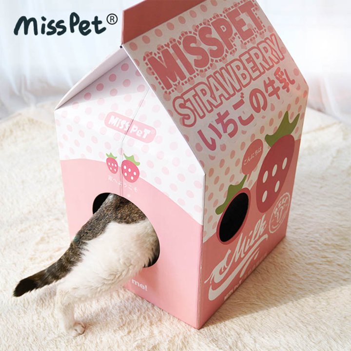 Misspet® Flavoured Milk Box Cat Scratcher (4 styles)