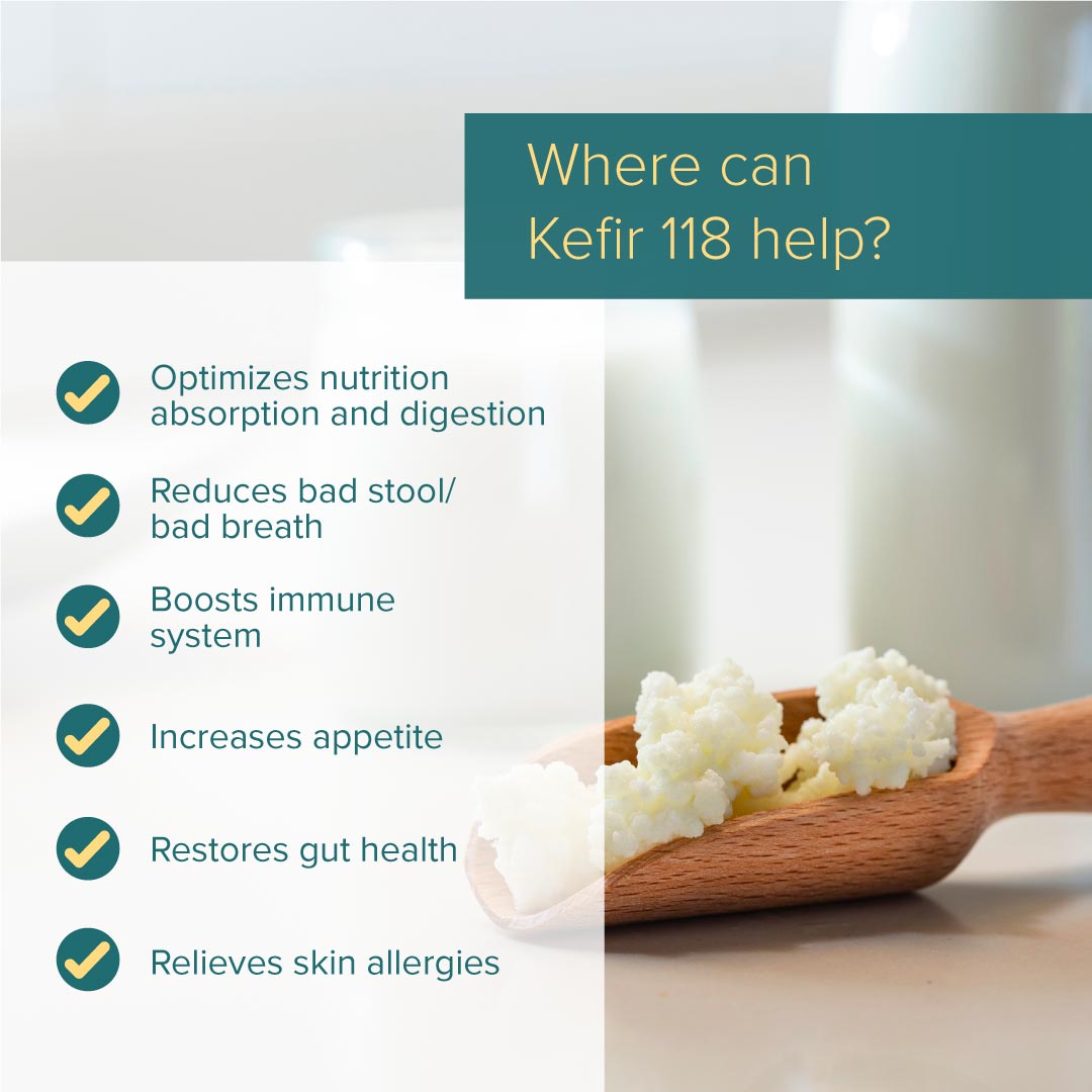 Nurture Pro Kefir 118 Probiotics + Plant Enxymes Freeze-Dried Powder for Dogs & Cats 2g x 15sachets