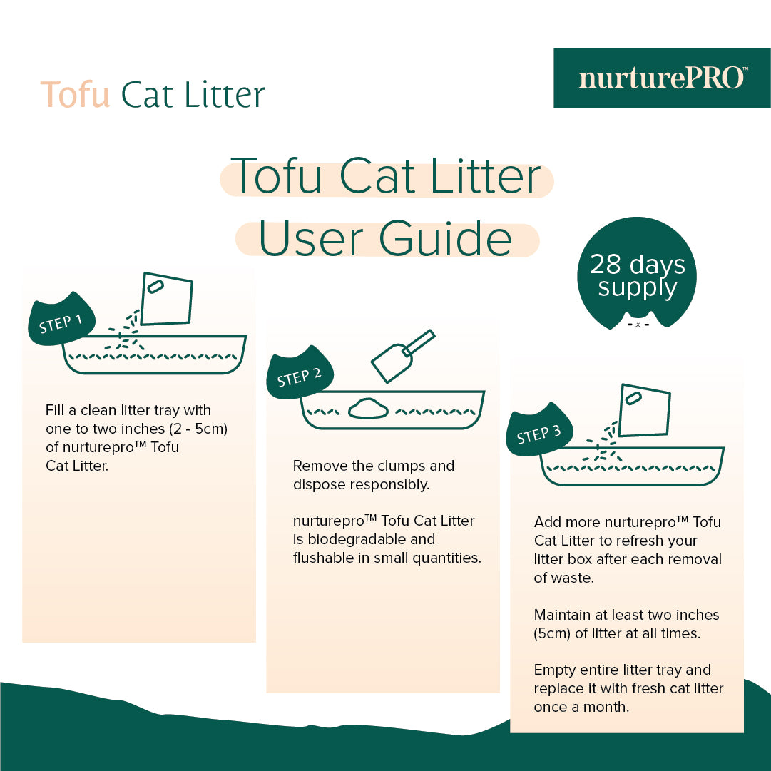 Nurture Pro Tofu Cat Litter - Charcoal (6L)