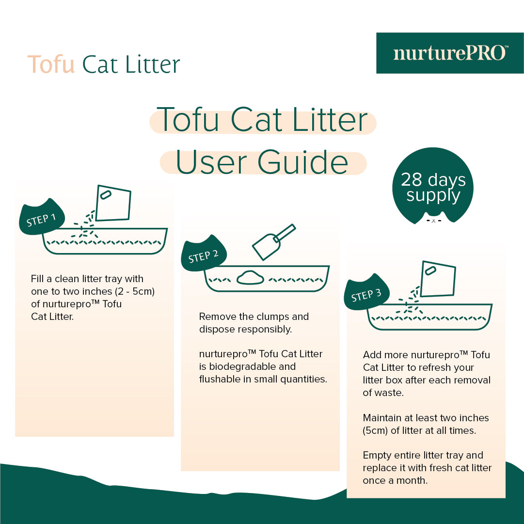 Nurture Pro Tofu Cat Litter - Green Tea (6L)