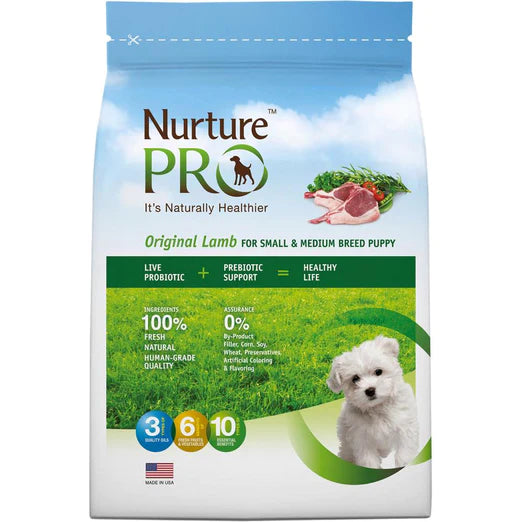 Nurture Pro Original Lamb For Small & Medium Breed Puppy & Adult Dog Dry Food 1.8kg