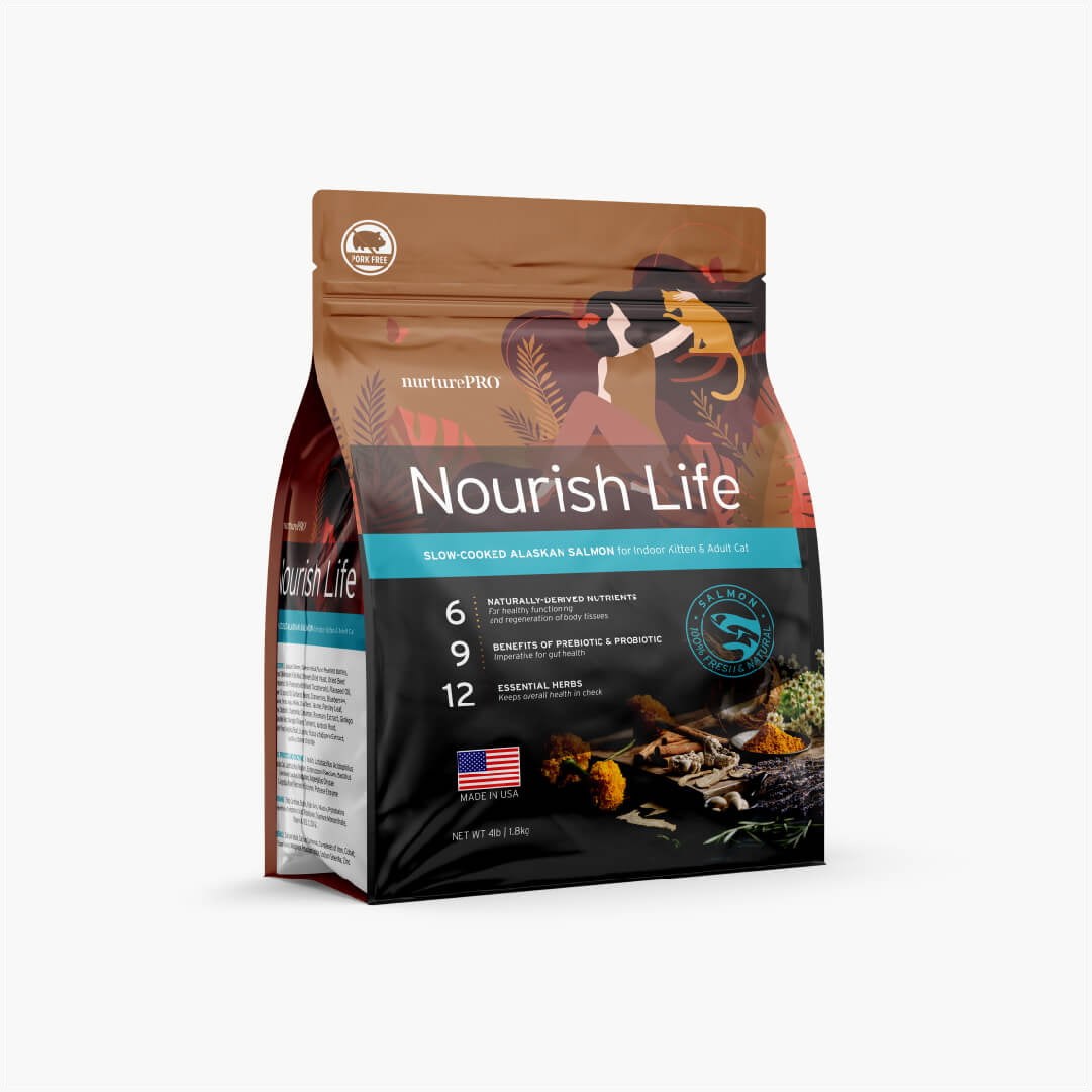 Nurture Pro Nourish Life Alaskan Salmon Formula for Indoor Cat Dry Food (2 sizes)