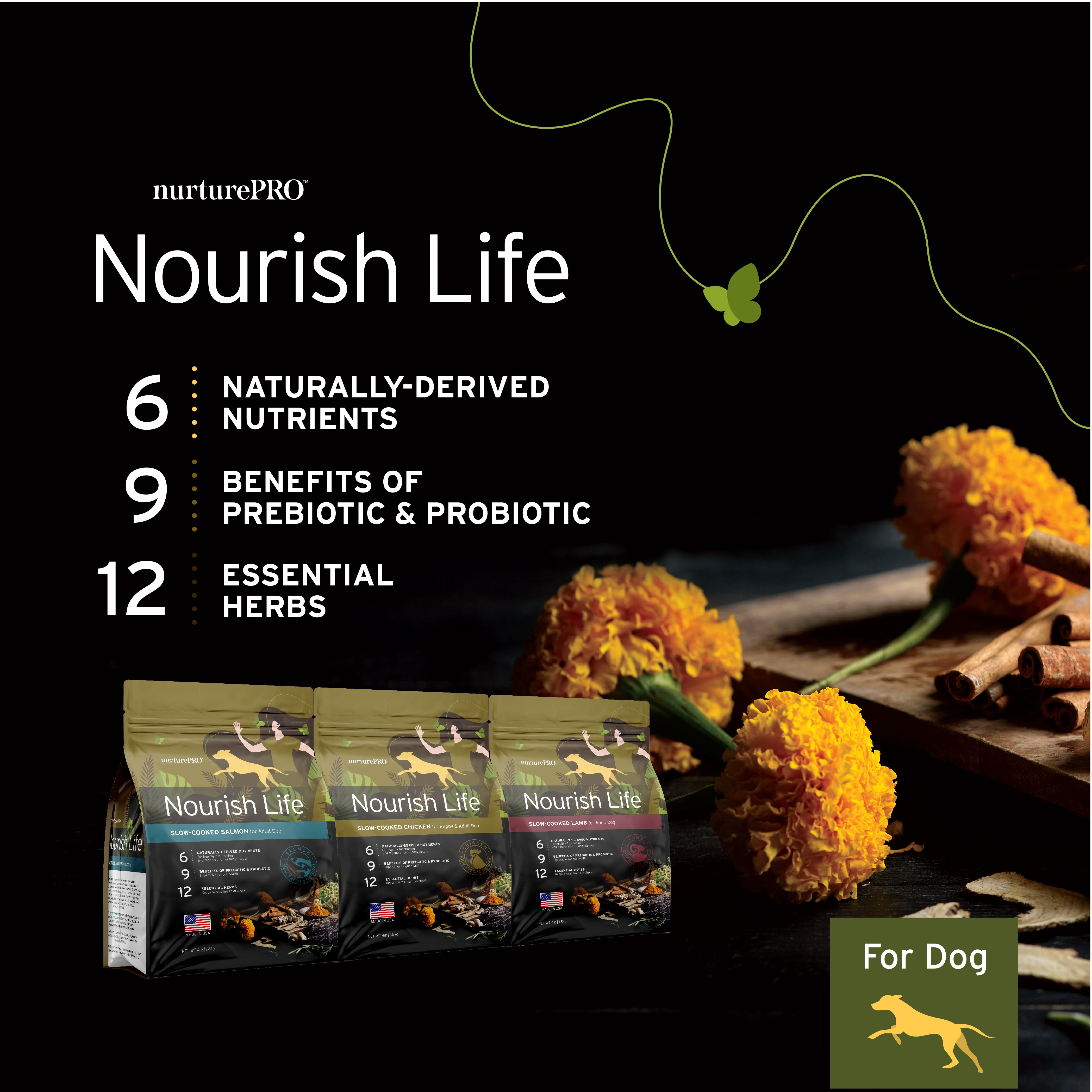 Nurture Pro Nourish Life Lamb Formula for Adult Dog Dry Food (3 Sizes)