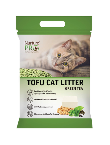 Nurture Pro Tofu Cat Litter - Green Tea (6L)