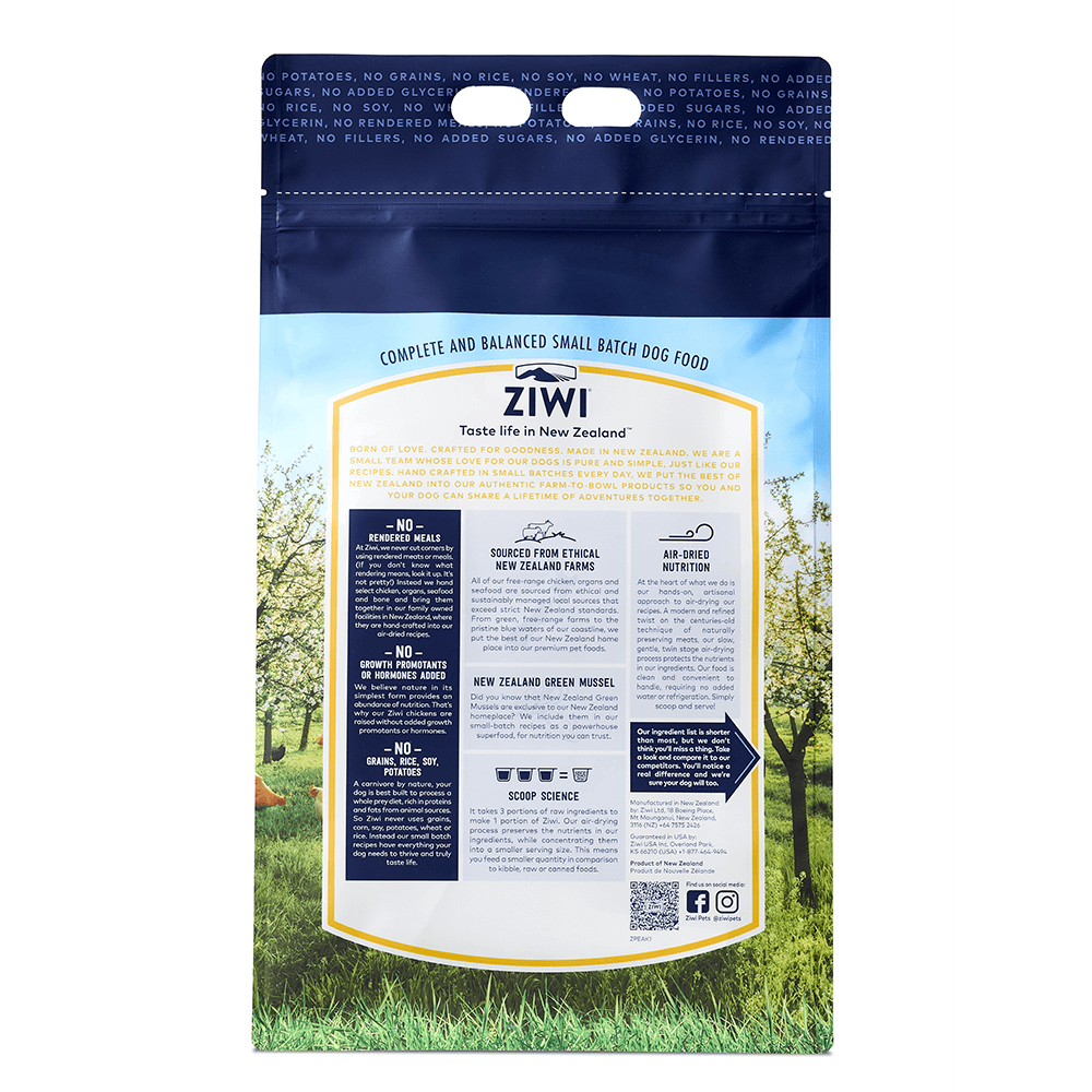 Ziwipeak Air Dried Chicken Dog Food 454g