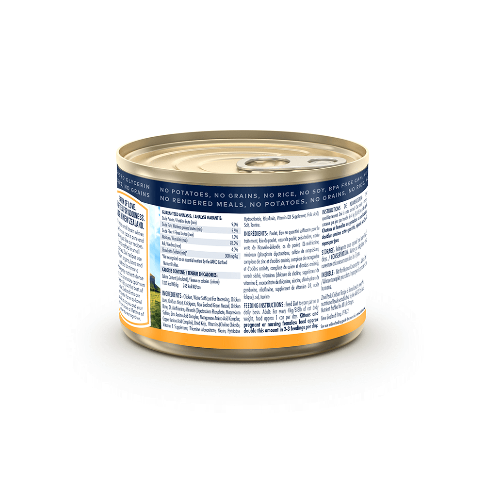 Ziwipeak Chicken Canned Cat Wet Food (2 Sizes)