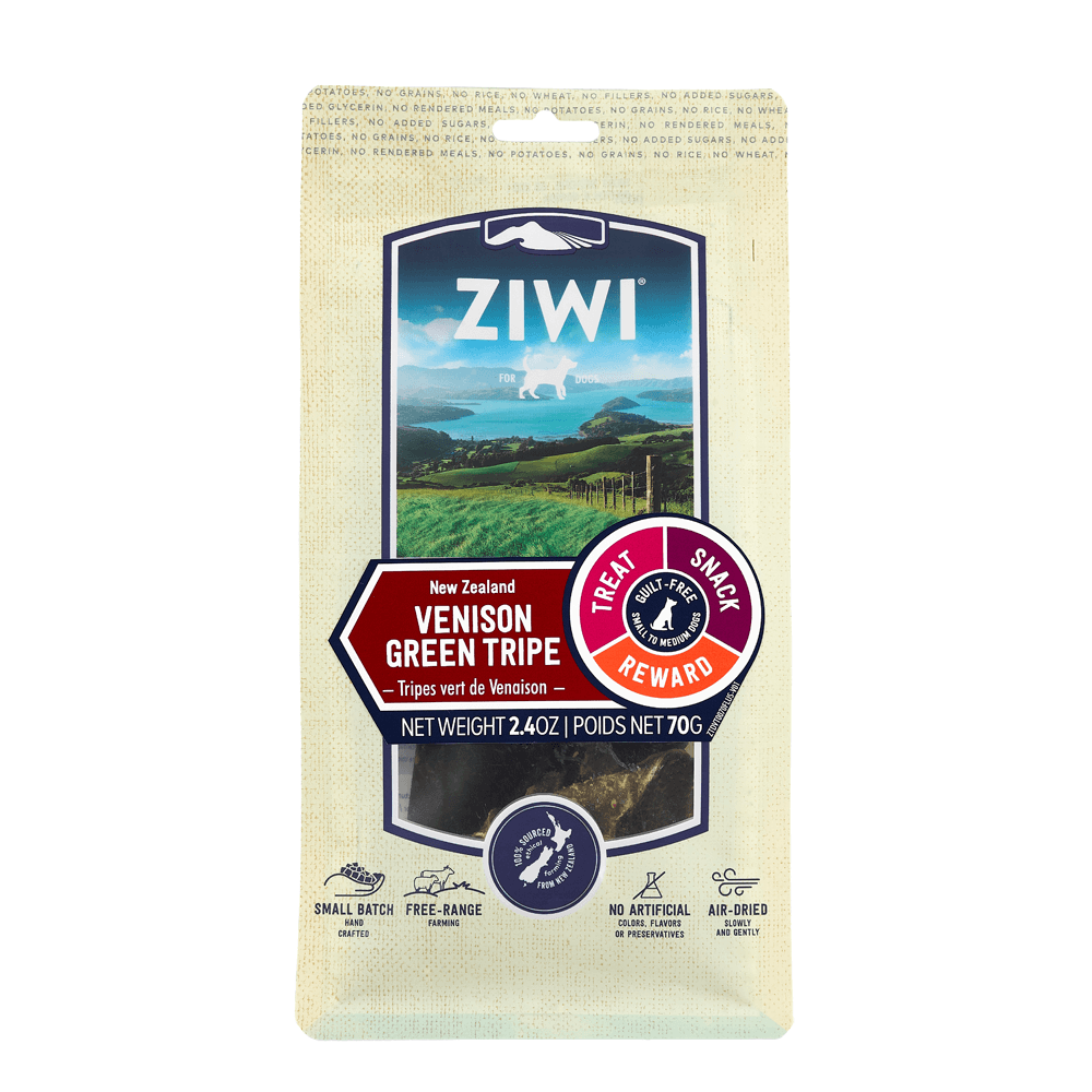 Ziwipeak Venison Green Tripe Air Dried Dog Treats 70g