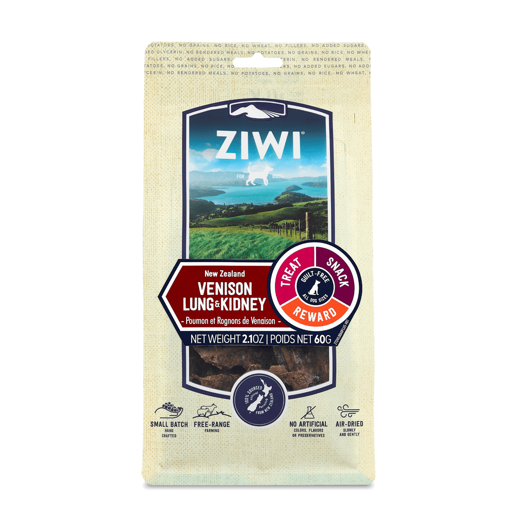 Ziwipeak Venison Lung & Kidney Air Dried Dog Treats 60g