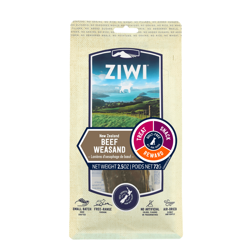 Ziwipeak Beef Weasand Air Dried Dog Treats 72g
