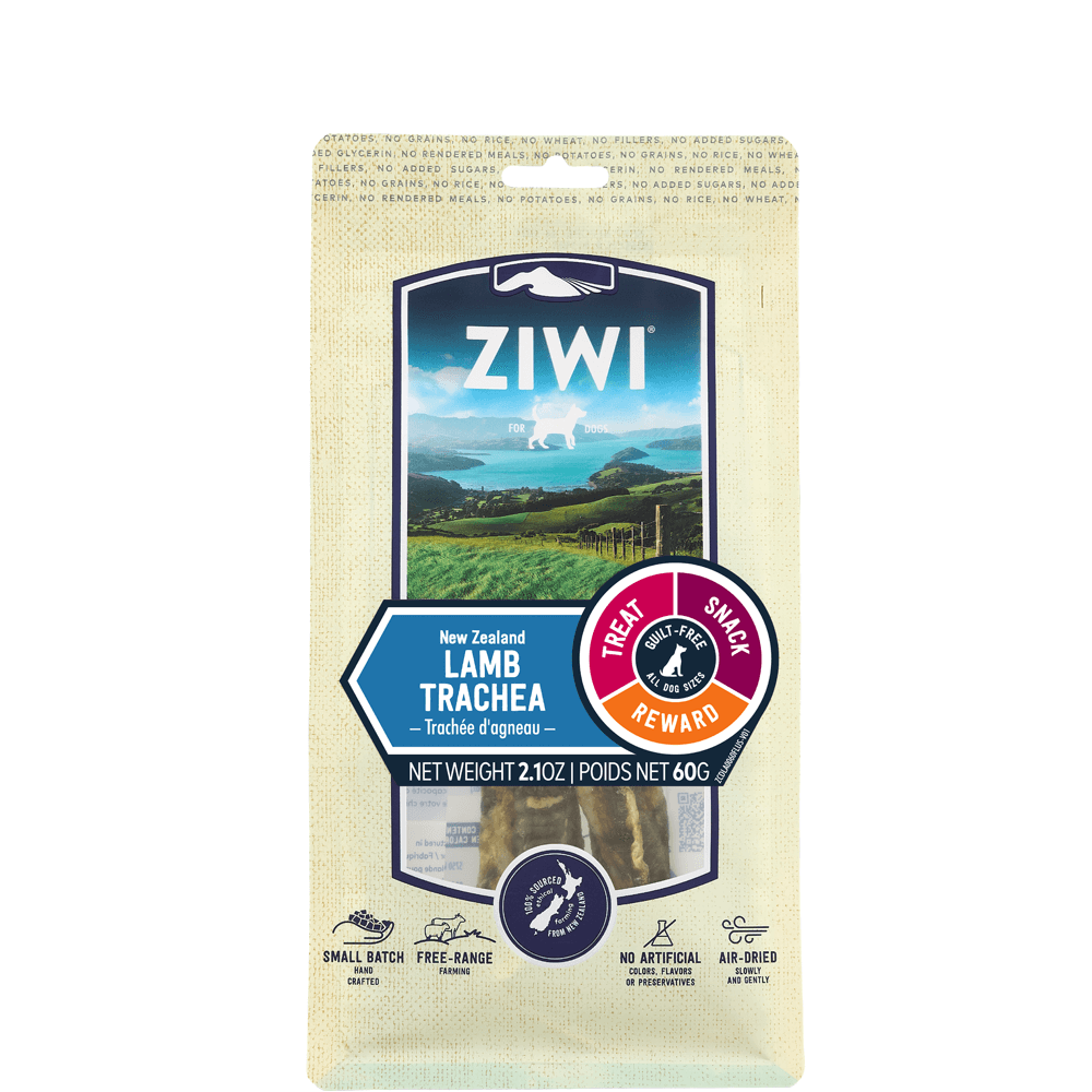 Ziwipeak Lamb Trachea Air Dried Dog Treats 60g