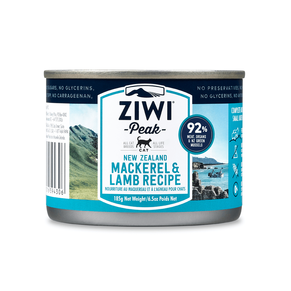 Ziwipeak Mackerel & Lamb Canned Cat Food (2 Sizes)