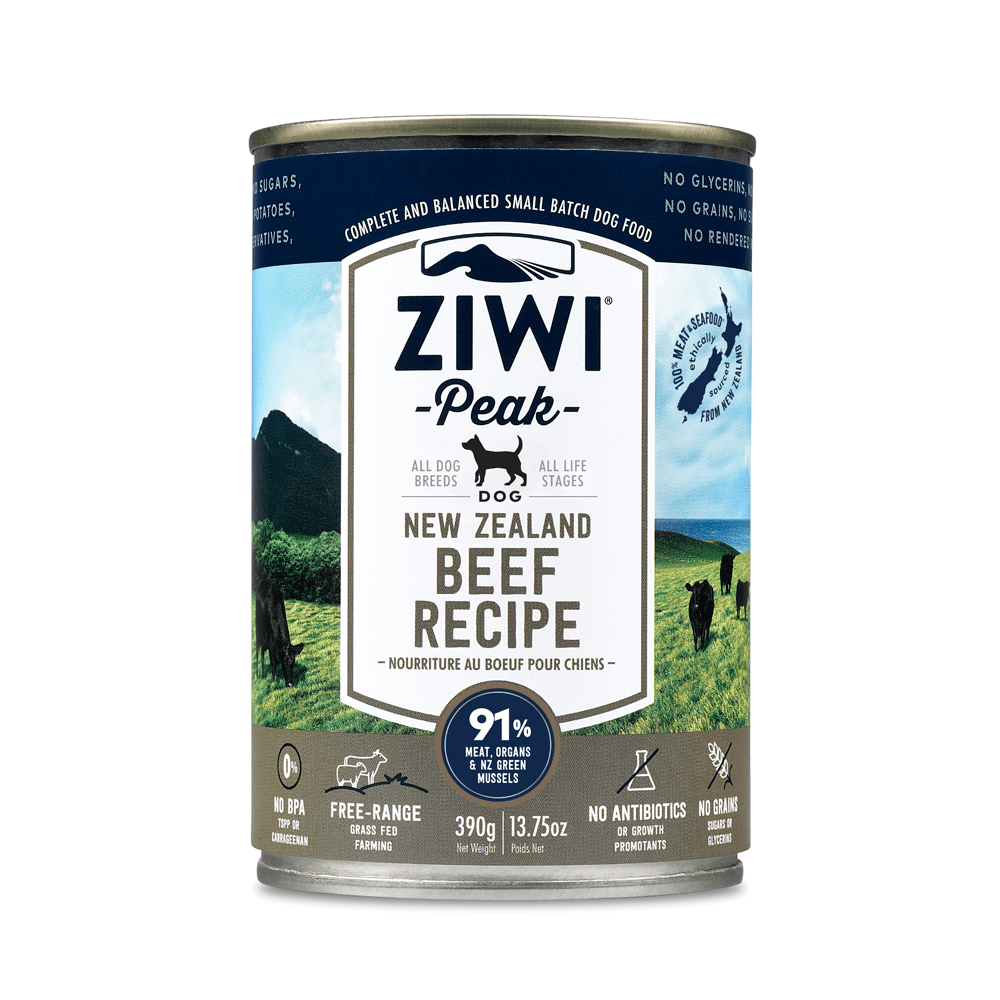 Ziwipeak Beef Canned Dog Food 390g