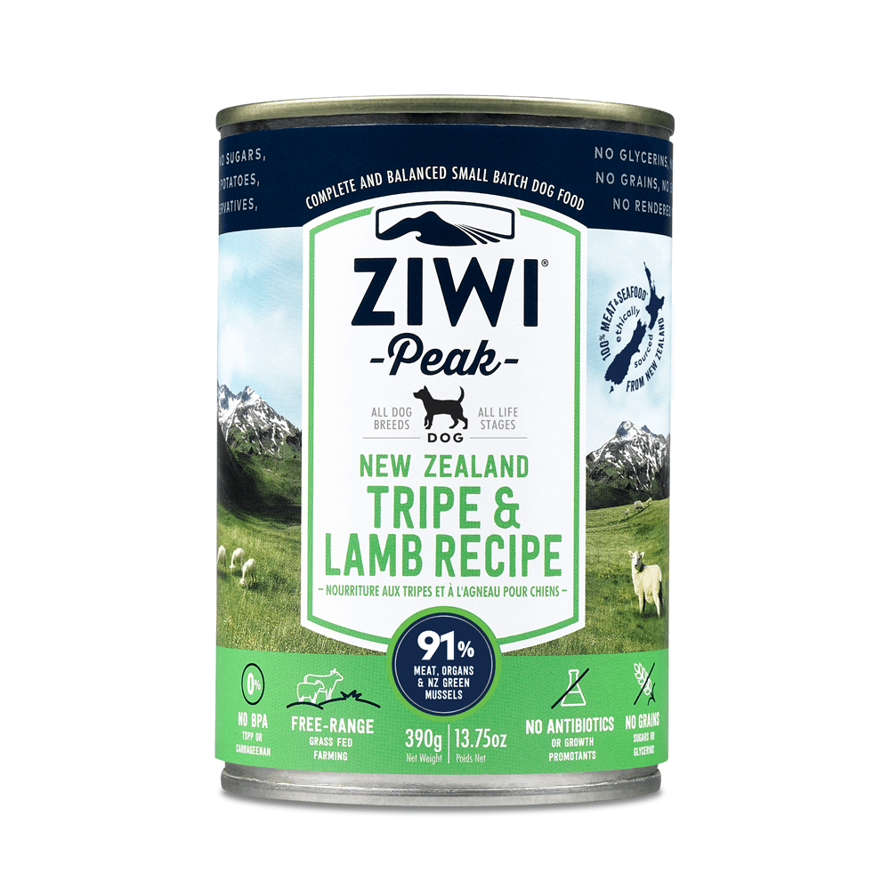 Ziwipeak Tripe and Lamb Canned Dog Food 390g
